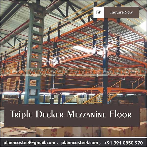 Triple Decker Mezzanine Floor Manufacturers, Suppliers, Exporters in Delhi